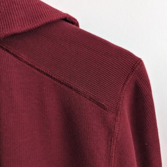 MARTIN + OSA Red Zip Neck Long Sleeve Sweatshirt - Picture 9 of 14